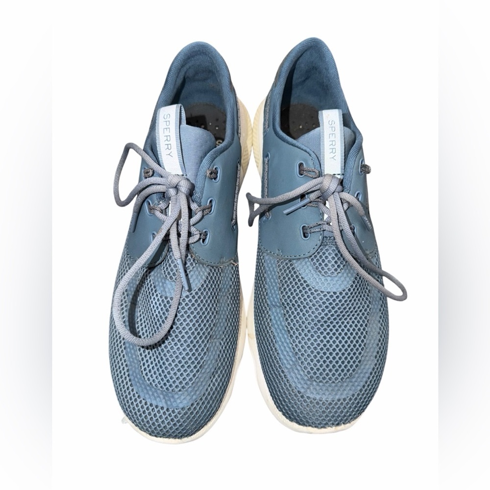 Sperry Men's Light Blue 7 Seas 3-Eye Sneaker Sportswear Shoes - Size 9